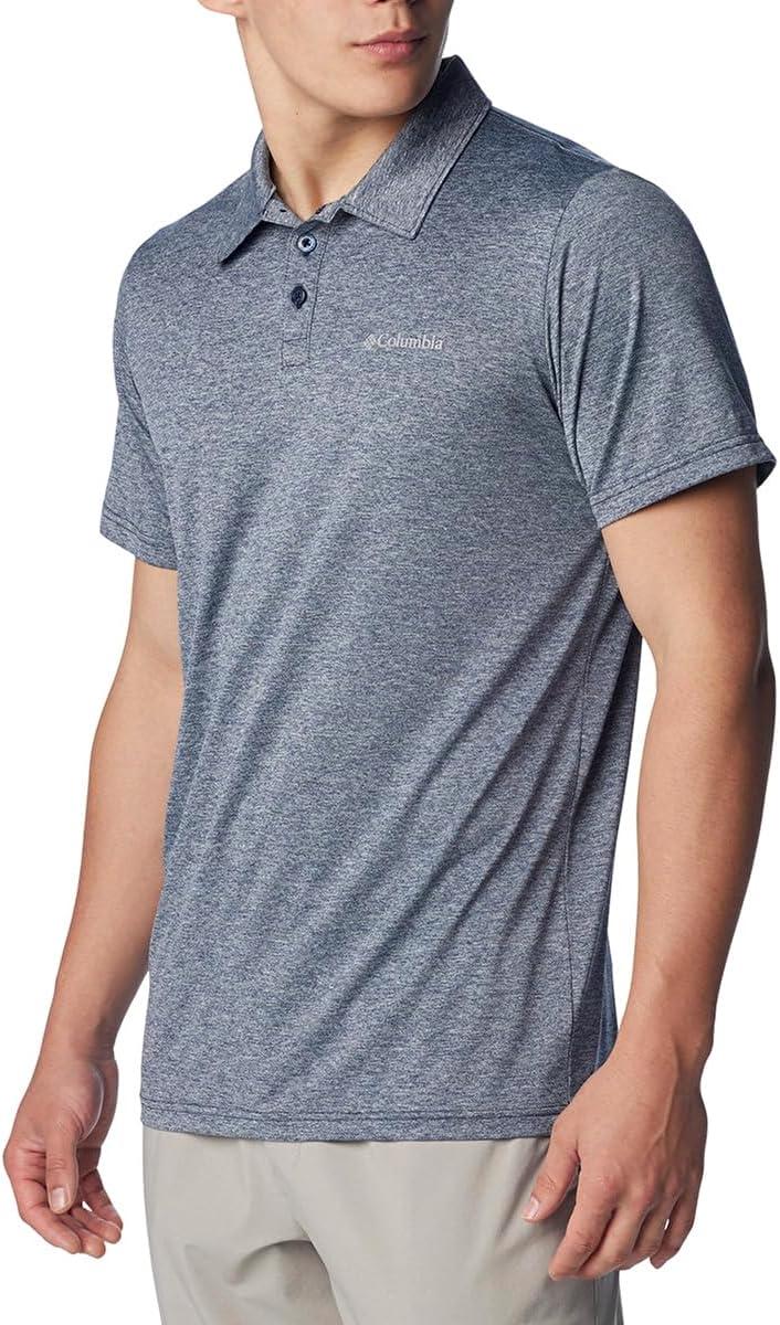 imageColumbia Mens Columbia Hike PoloHiking ShirtCollegiate Navy Heather
