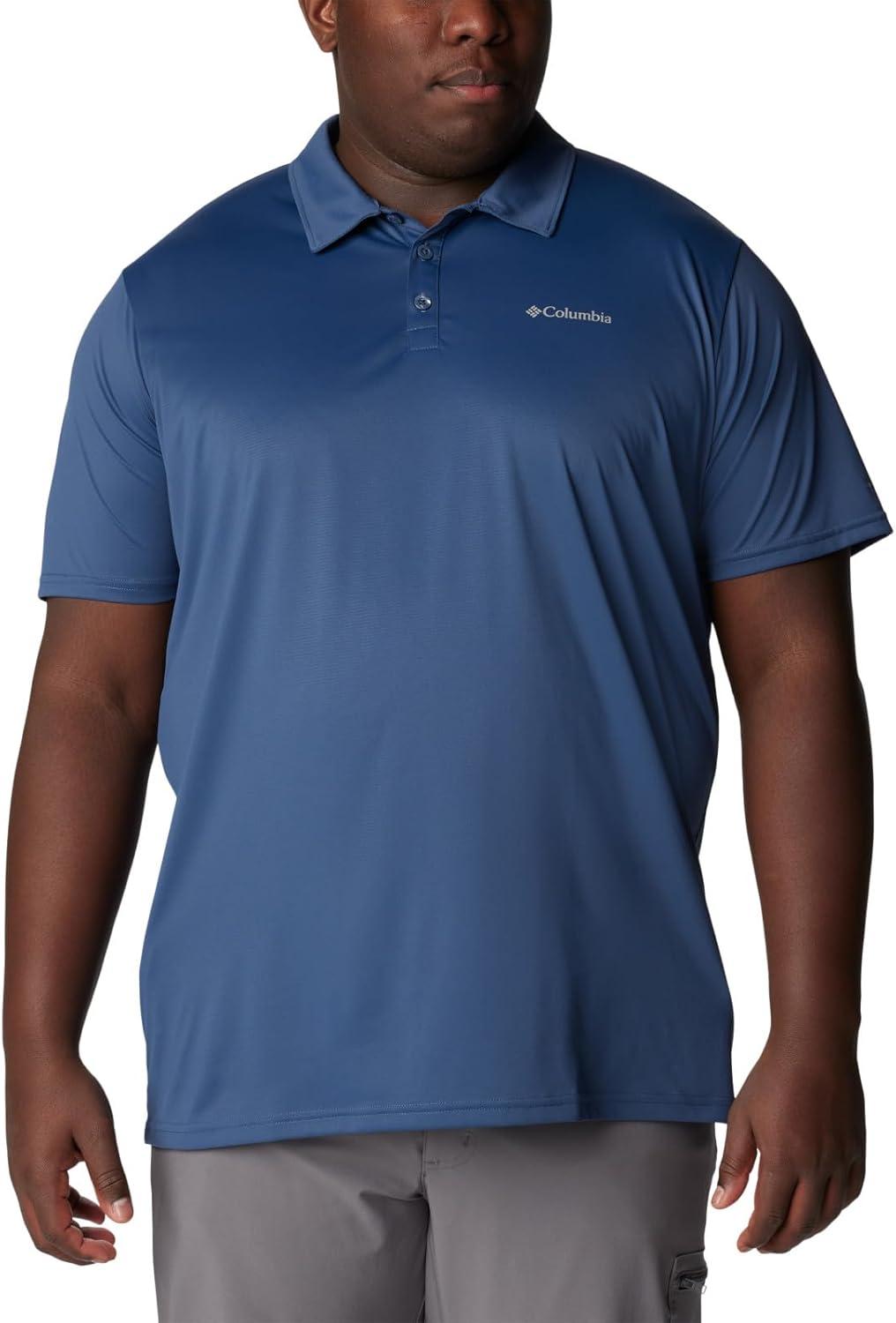 imageColumbia Mens Columbia Hike PoloHiking ShirtDark Mountain