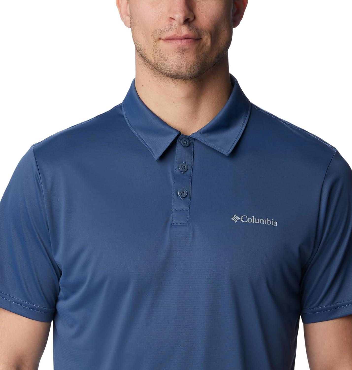 imageColumbia Mens Columbia Hike PoloHiking ShirtDark Mountain