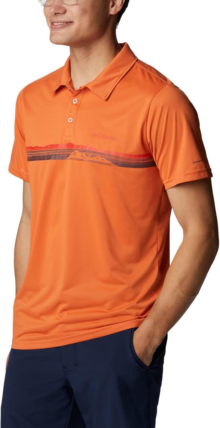 imageColumbia Mens Columbia Hike PoloHiking ShirtDesert Orange