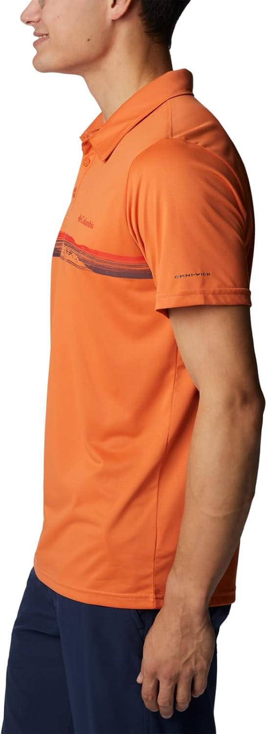 imageColumbia Mens Columbia Hike PoloHiking ShirtDesert Orange