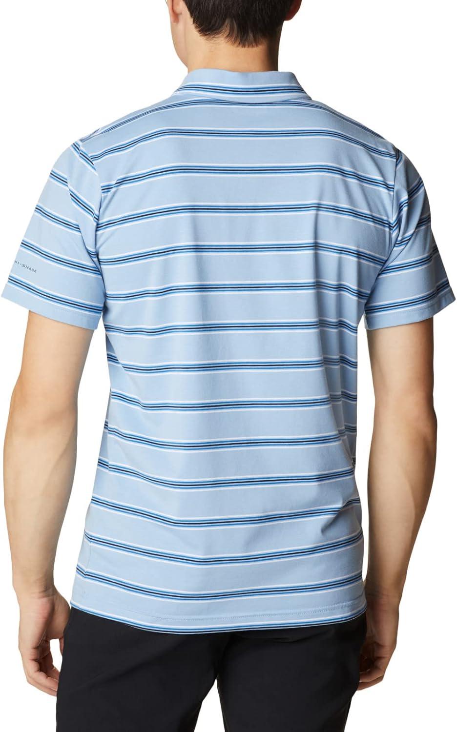 imageColumbia Mens Columbia Hike PoloHiking ShirtJet Stream Scattered Stripe