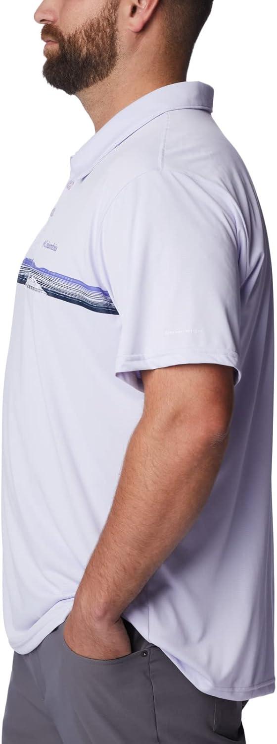 imageColumbia Mens Columbia Hike PoloHiking ShirtPurple Tint