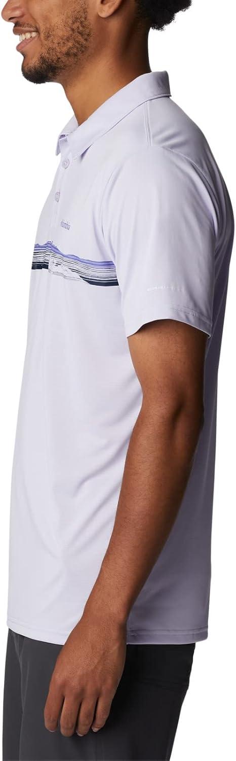 imageColumbia Mens Columbia Hike PoloHiking ShirtPurple Tint
