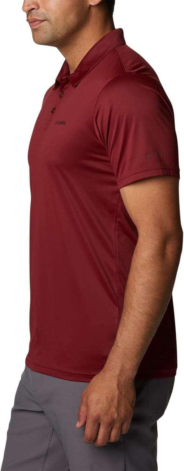 imageColumbia Mens Columbia Hike PoloHiking ShirtRed Jasper