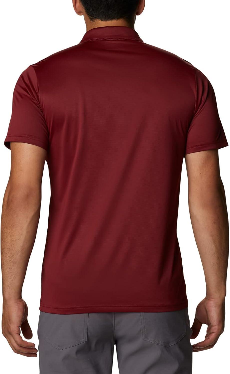 imageColumbia Mens Columbia Hike PoloHiking ShirtRed Jasper