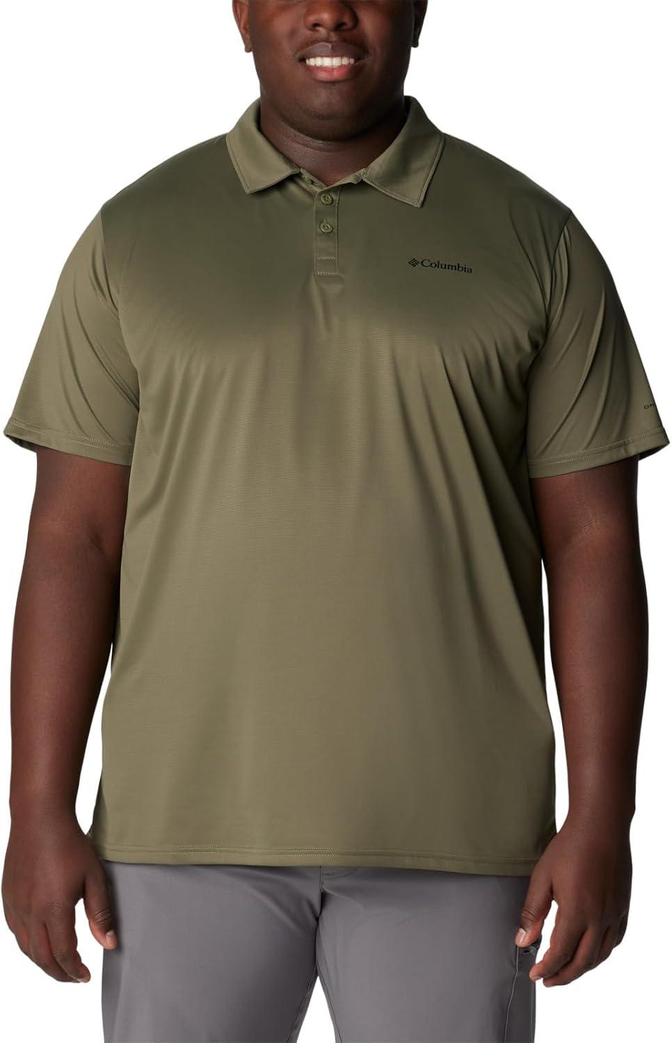 imageColumbia Mens Columbia Hike PoloHiking ShirtStone Green