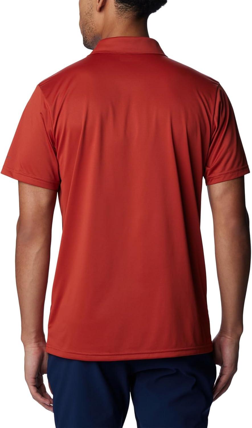 imageColumbia Mens Columbia Hike PoloHiking ShirtWarp Red