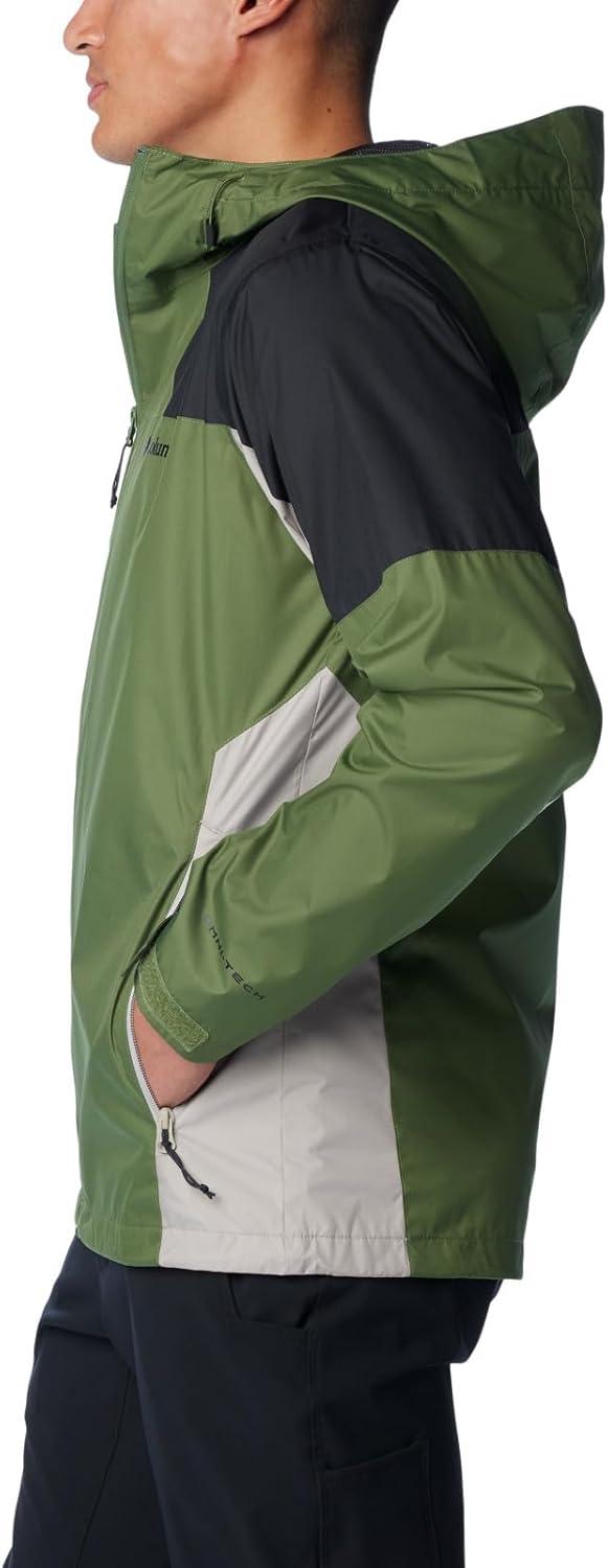 imageColumbia Mens Inner Limits III Waterproof Rain JacketCanteenBlackFlint Grey