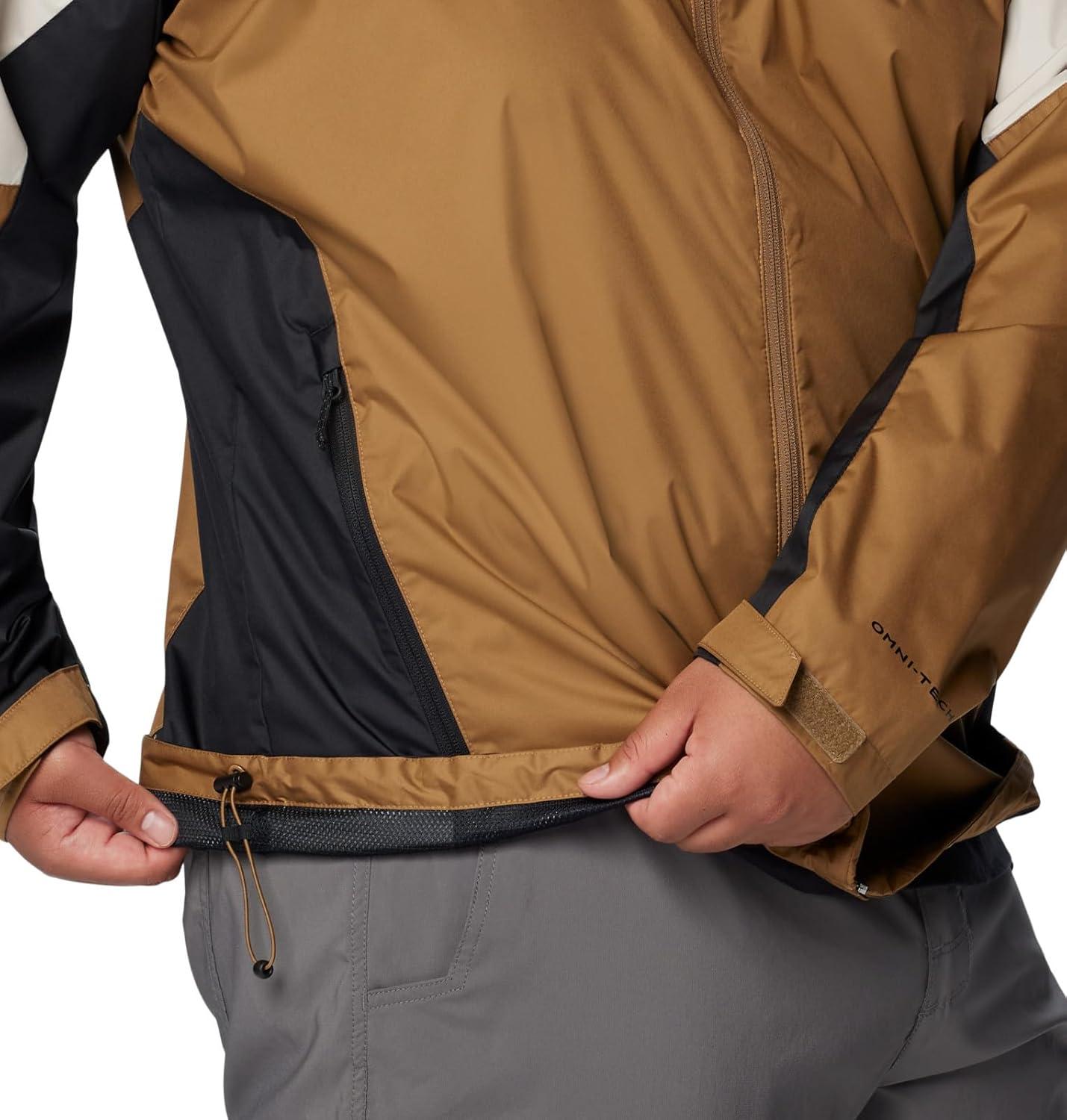 imageColumbia Mens Inner Limits III Waterproof Rain JacketDeltaDark StoneBlack