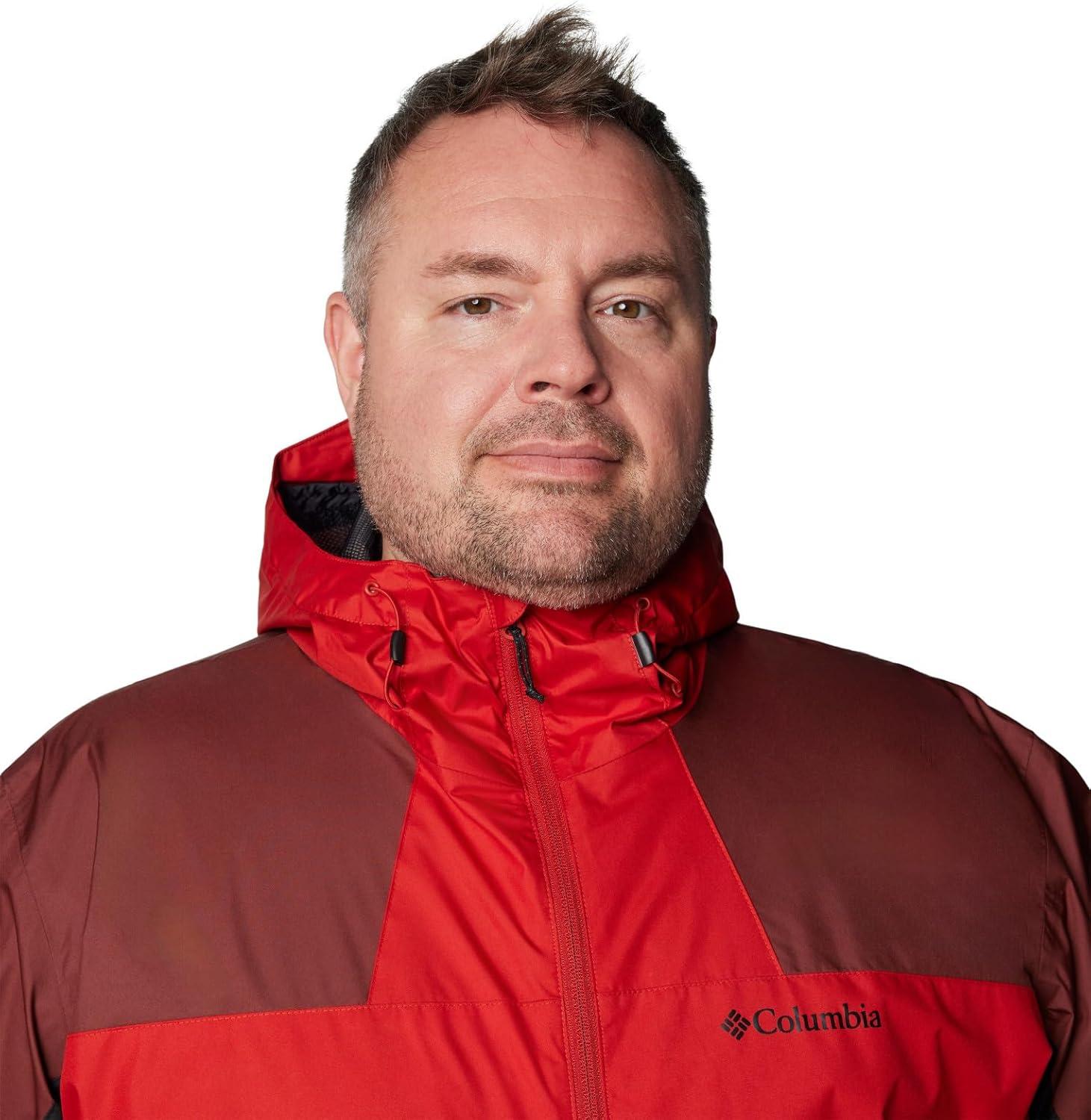 imageColumbia Mens Inner Limits III Waterproof Rain JacketSail RedSpiceBlack