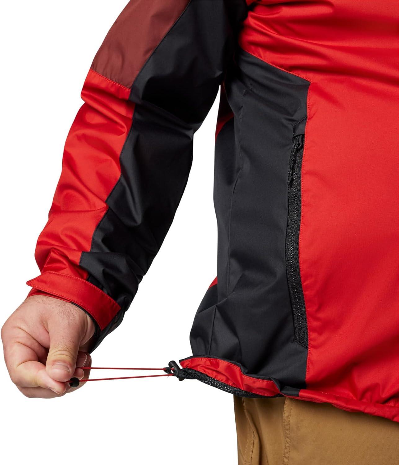 imageColumbia Mens Inner Limits III Waterproof Rain JacketSail RedSpiceBlack