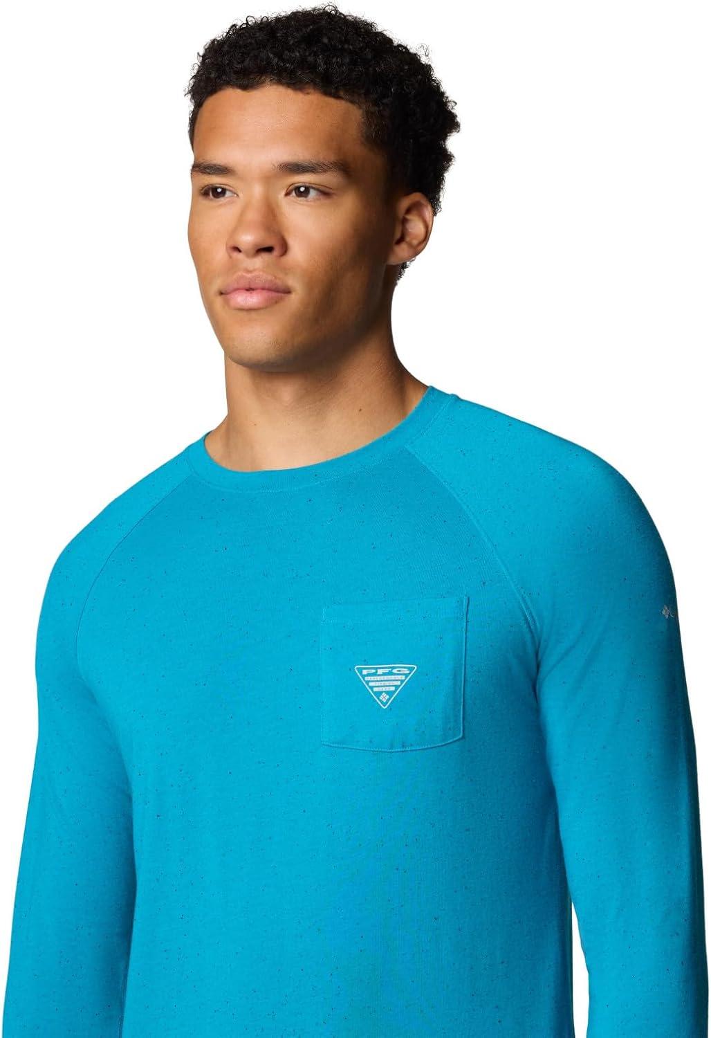 imageColumbia Mens PFG Uncharted Neps Long SleeveBlue Echo