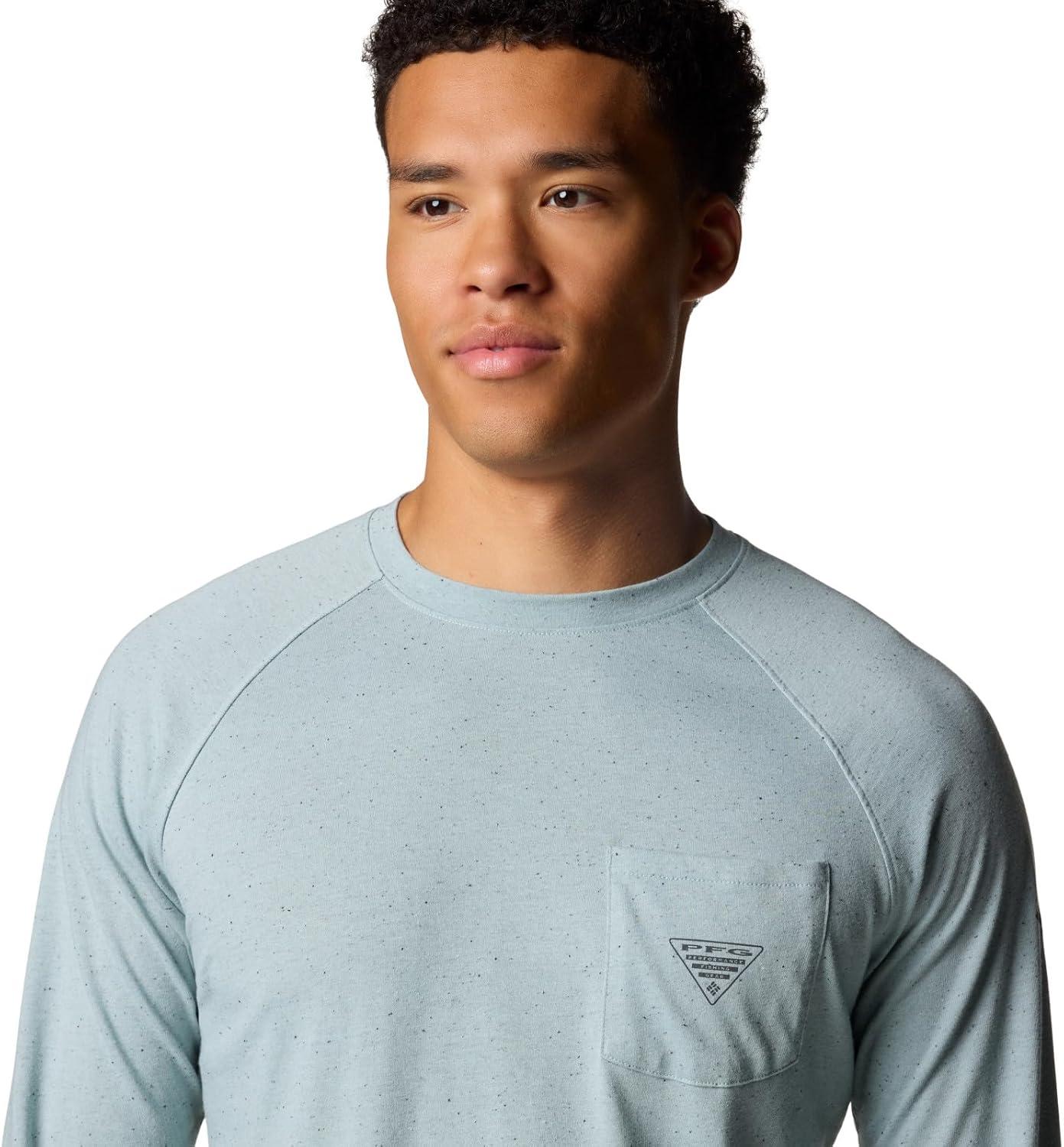 imageColumbia Mens PFG Uncharted Neps Long SleeveCrushed Blue