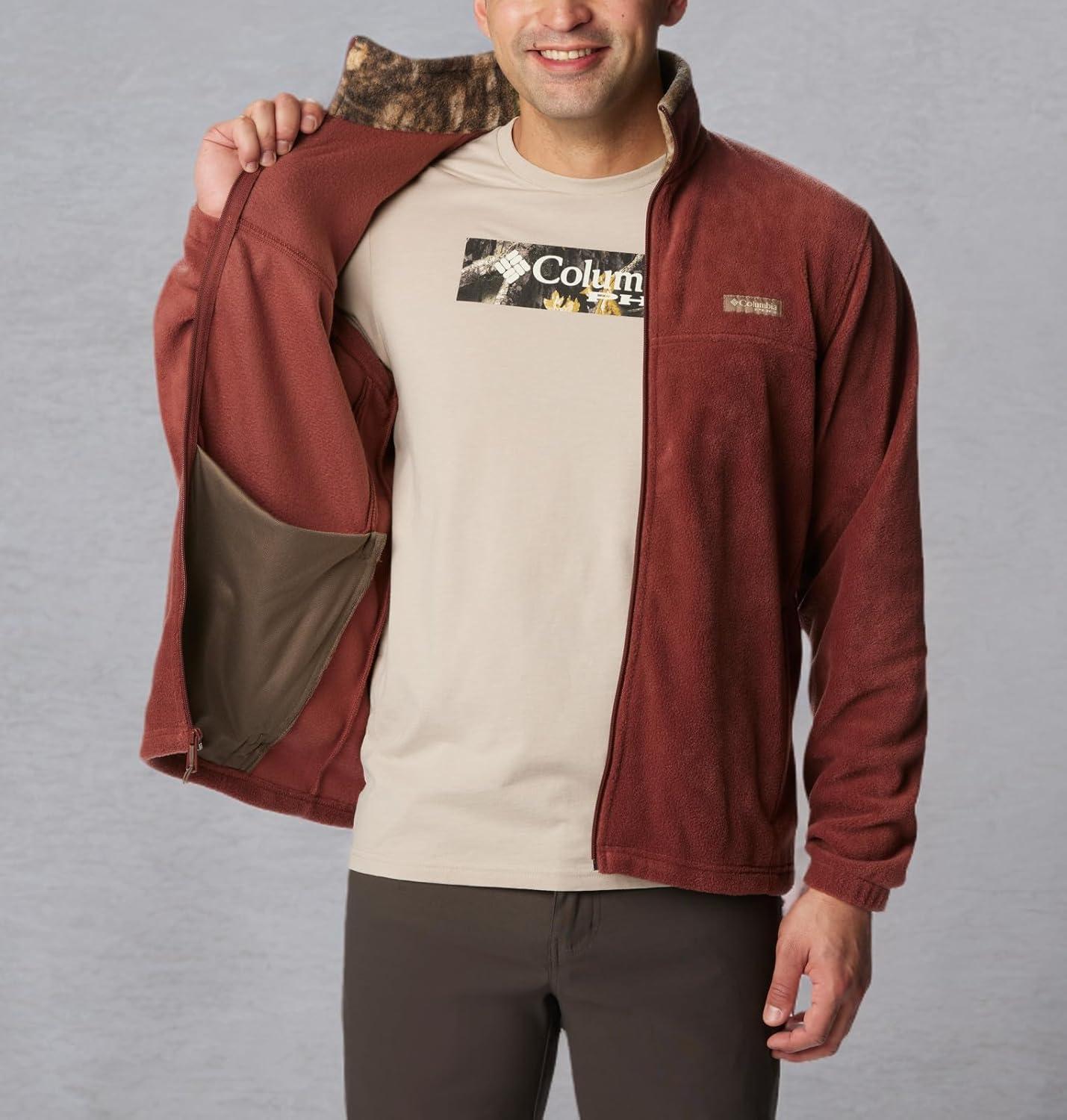 imageColumbia Mens PHG Fleece JacketRed Rocks Rt Edge