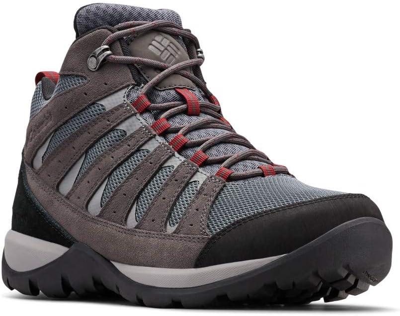 imageColumbia Mens Redmond V2 Mid WaterproofGraphiteRed Jasper