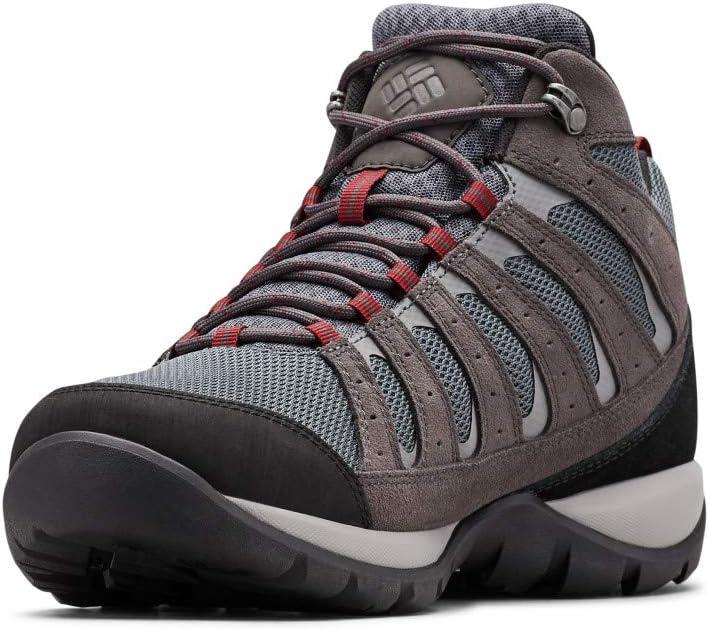 imageColumbia Mens Redmond V2 Mid WaterproofGraphiteRed Jasper