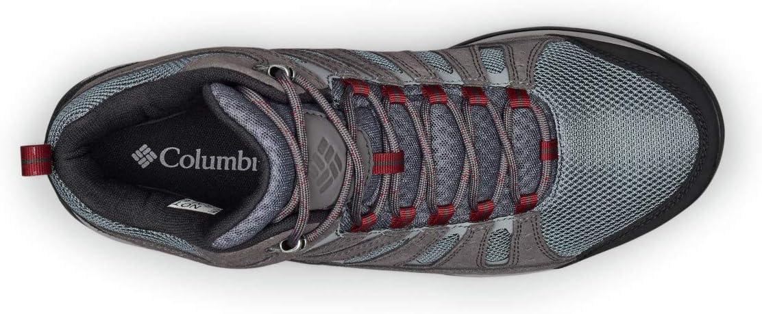 imageColumbia Mens Redmond V2 Mid WaterproofGraphiteRed Jasper