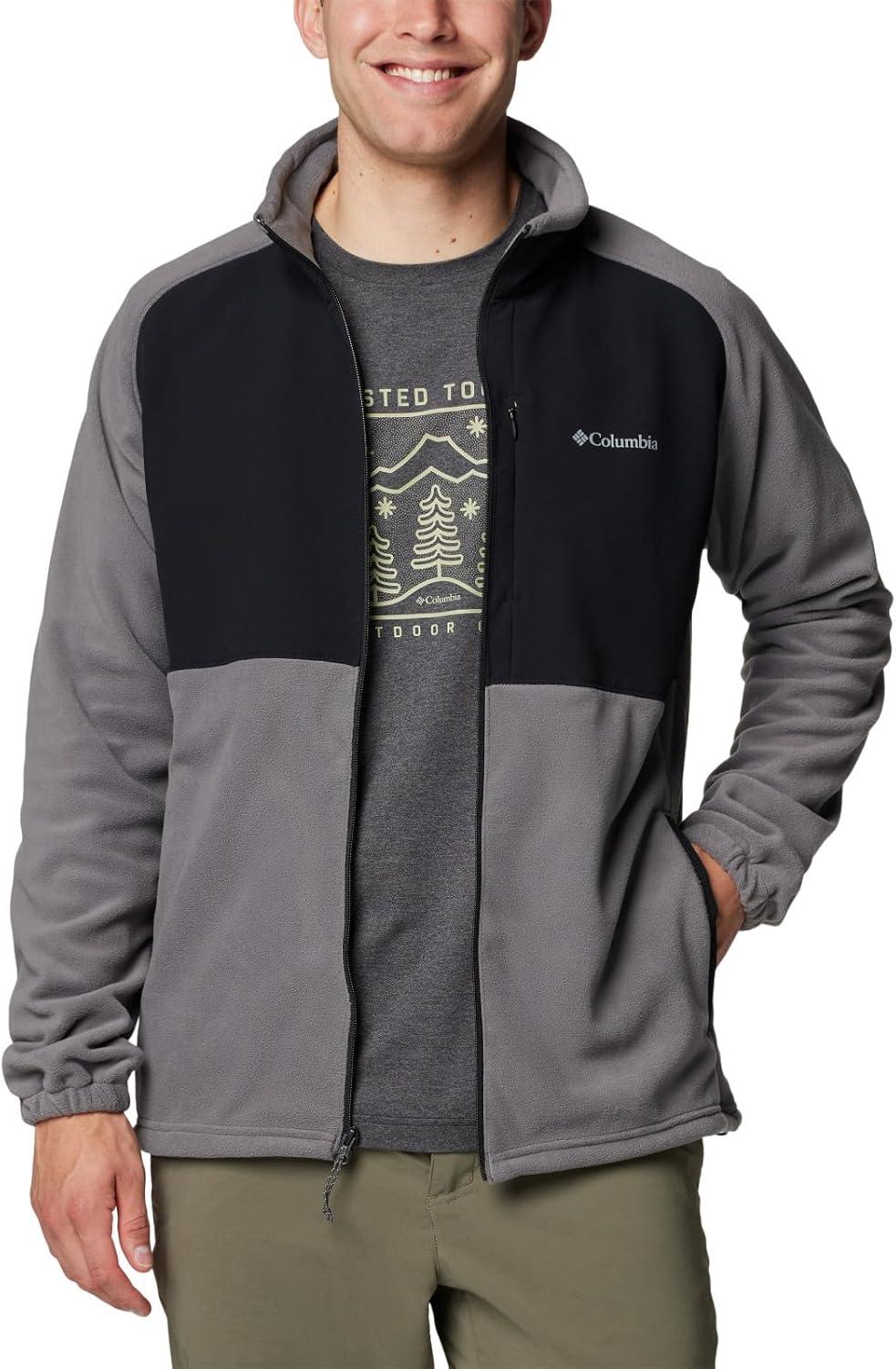 imageColumbia Mens Sage Peak Full Zip FleeceCity GreyBlack