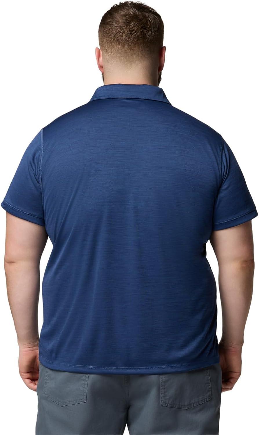 imageColumbia Mens Sage Peak Knit PoloDark Mountain Heather