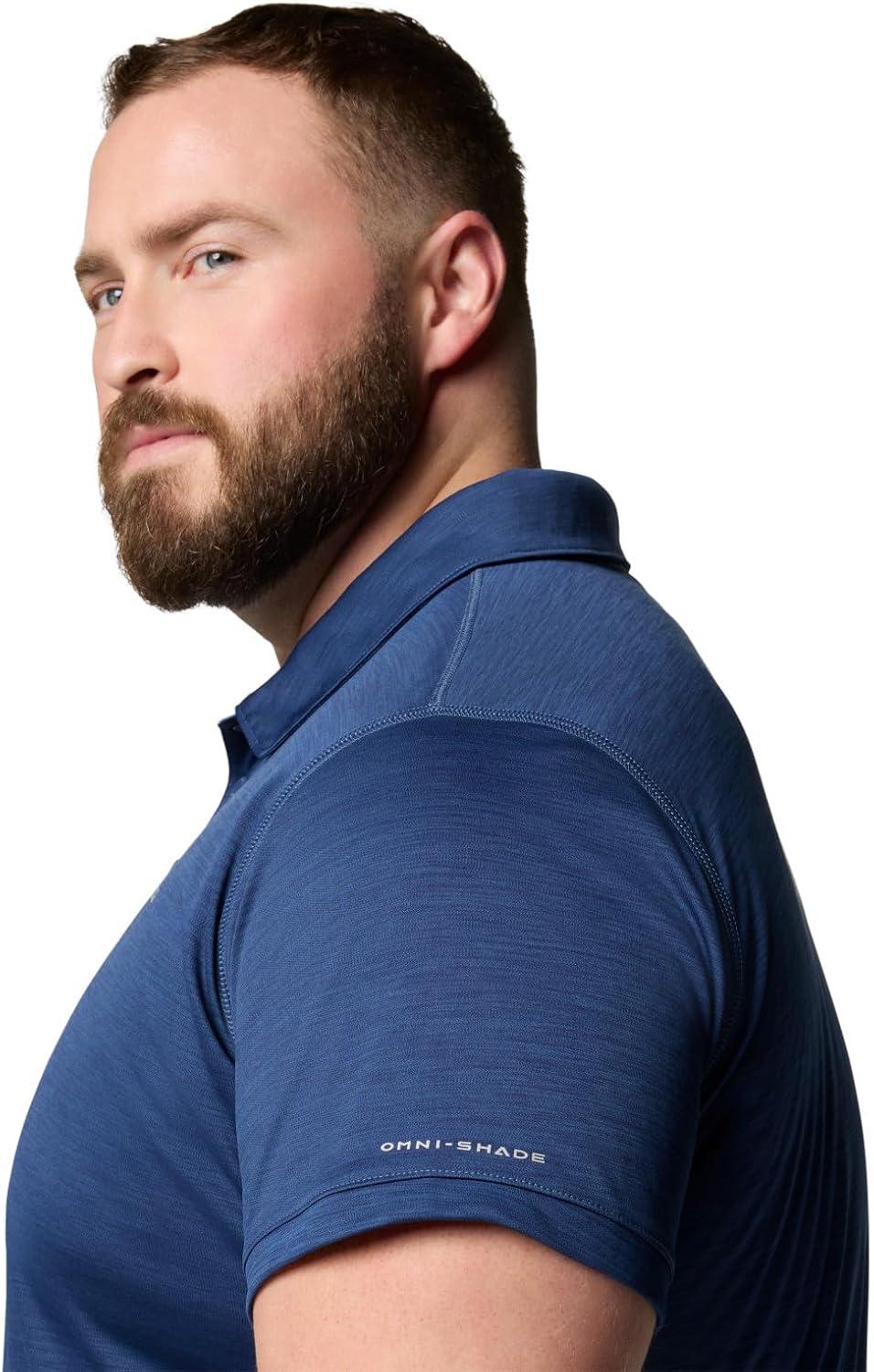 imageColumbia Mens Sage Peak Knit PoloDark Mountain Heather