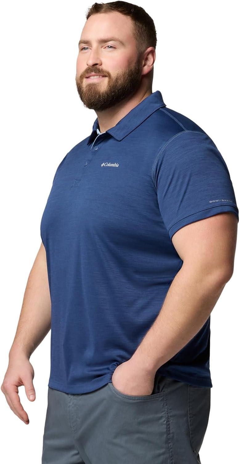 imageColumbia Mens Sage Peak Knit PoloDark Mountain Heather