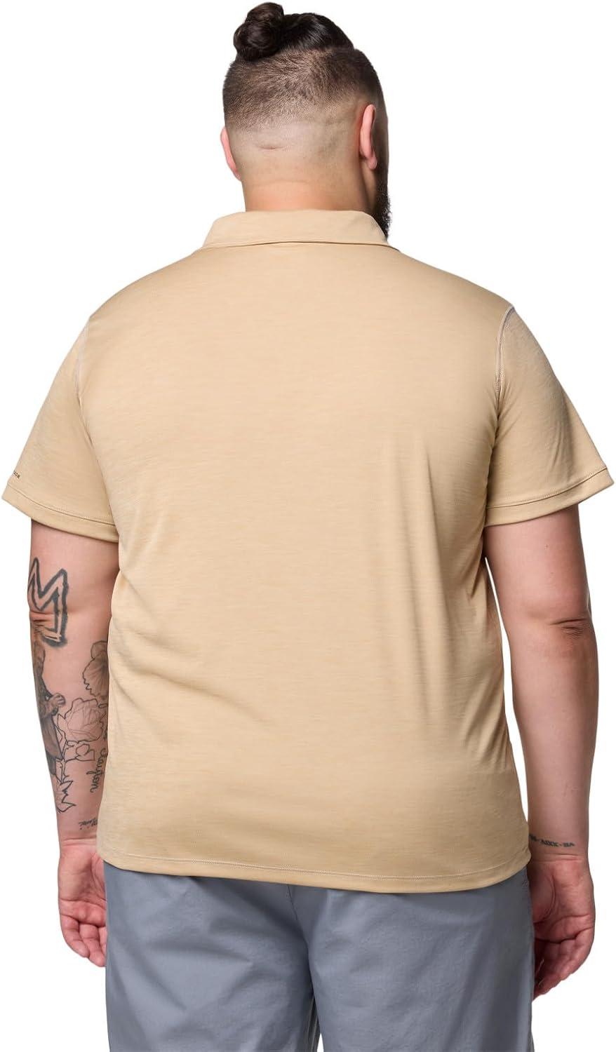 imageColumbia Mens Sage Peak Knit PoloDark Stone Heather