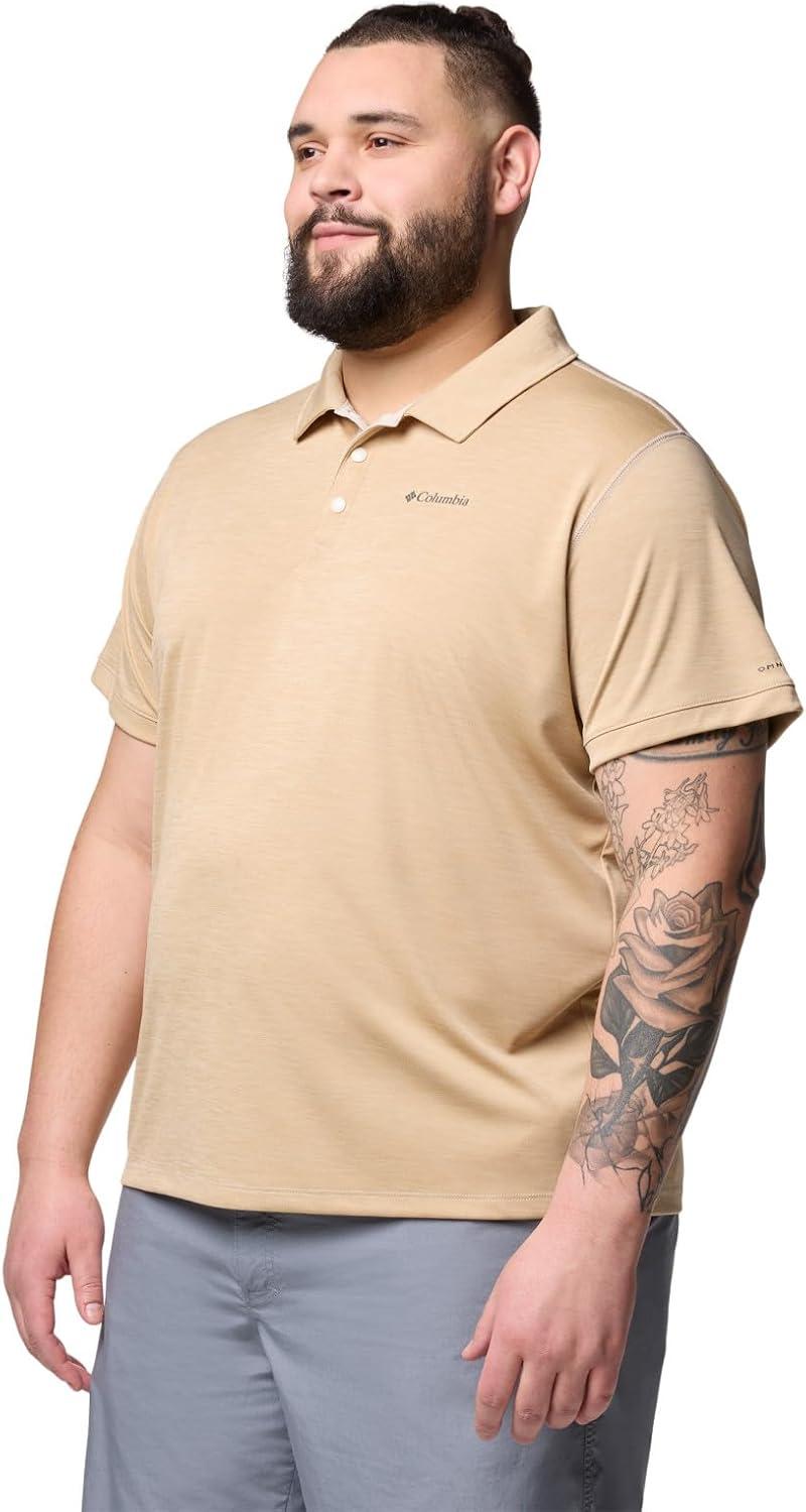 imageColumbia Mens Sage Peak Knit PoloDark Stone Heather