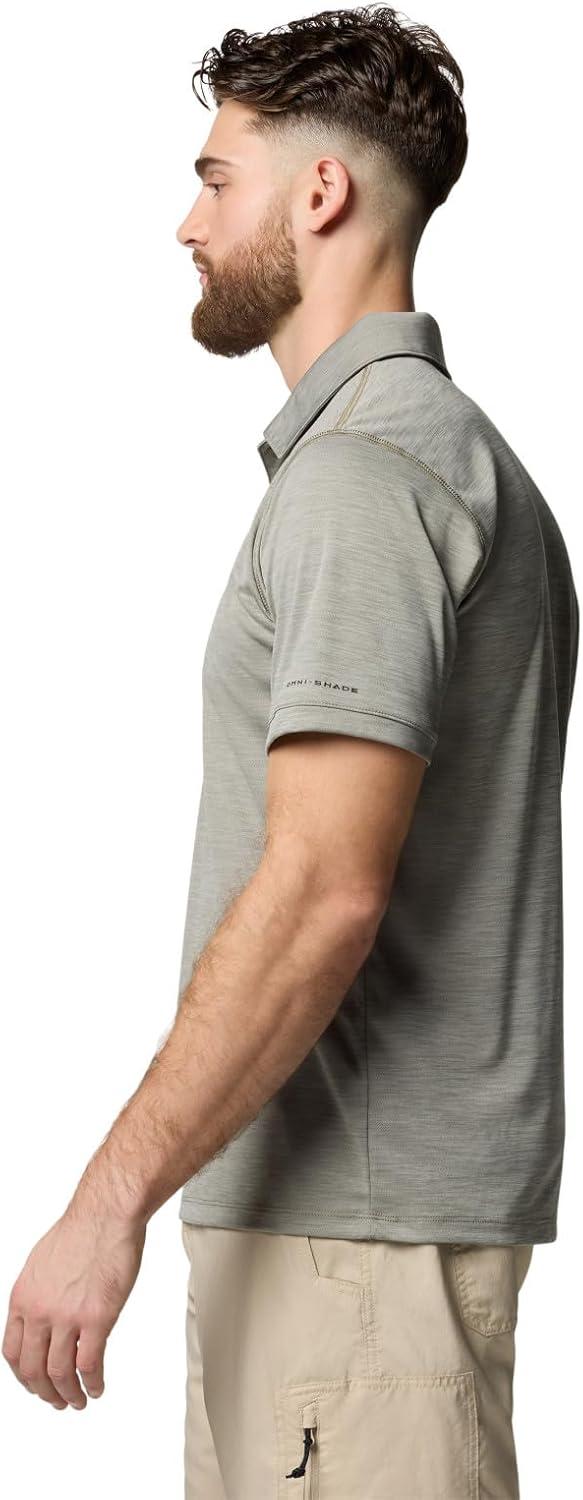 imageColumbia Mens Sage Peak Knit PoloStone Green Heather