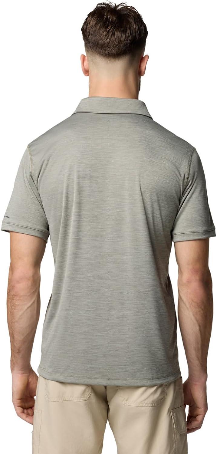 imageColumbia Mens Sage Peak Knit PoloStone Green Heather