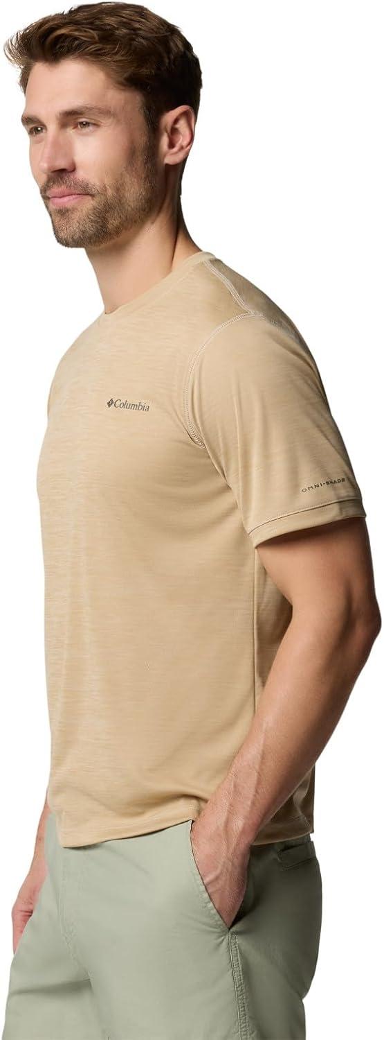 imageColumbia Mens Sage Peak Knit Short Sleeve CrewDark Stone Heather