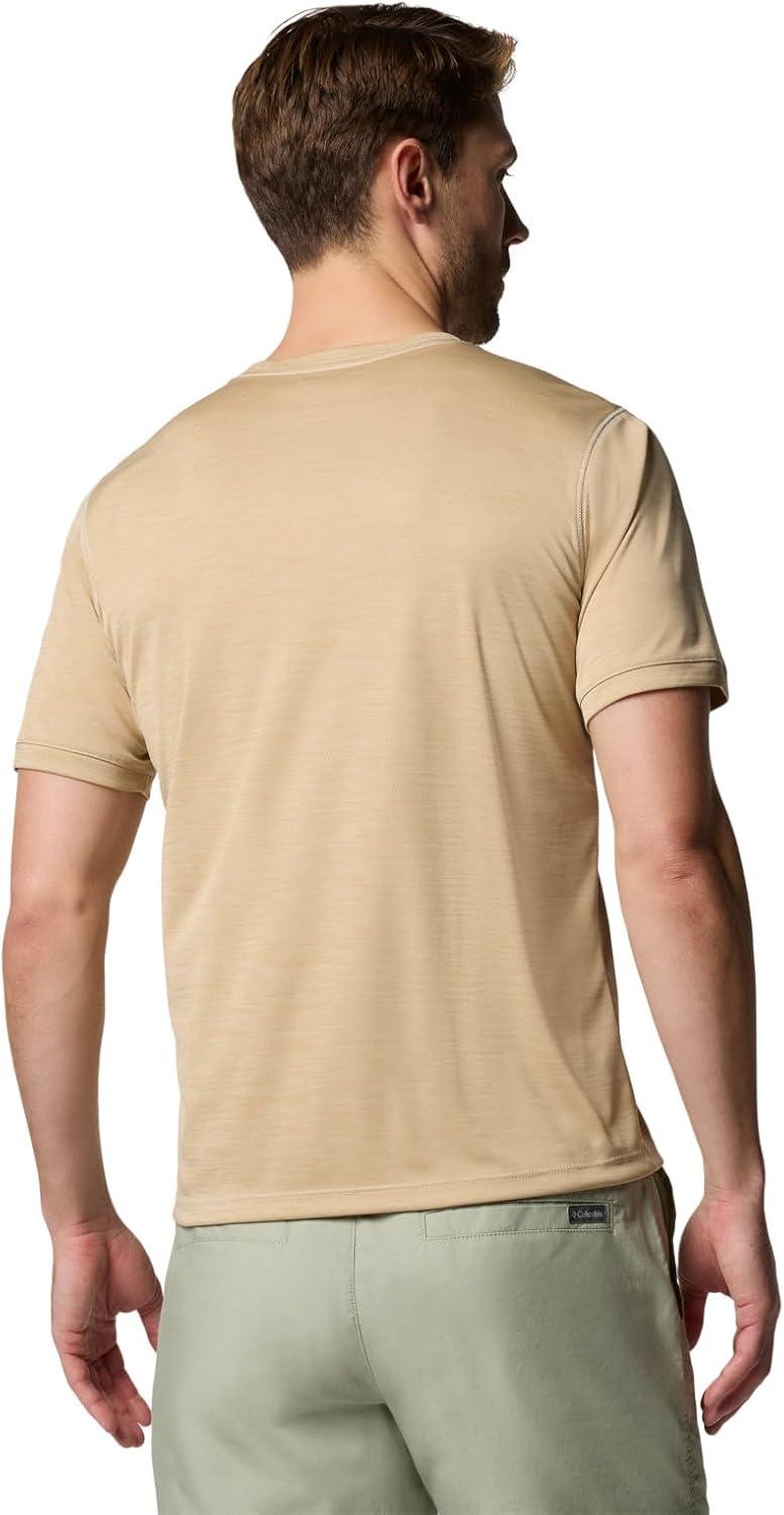 imageColumbia Mens Sage Peak Knit Short Sleeve CrewDark Stone Heather