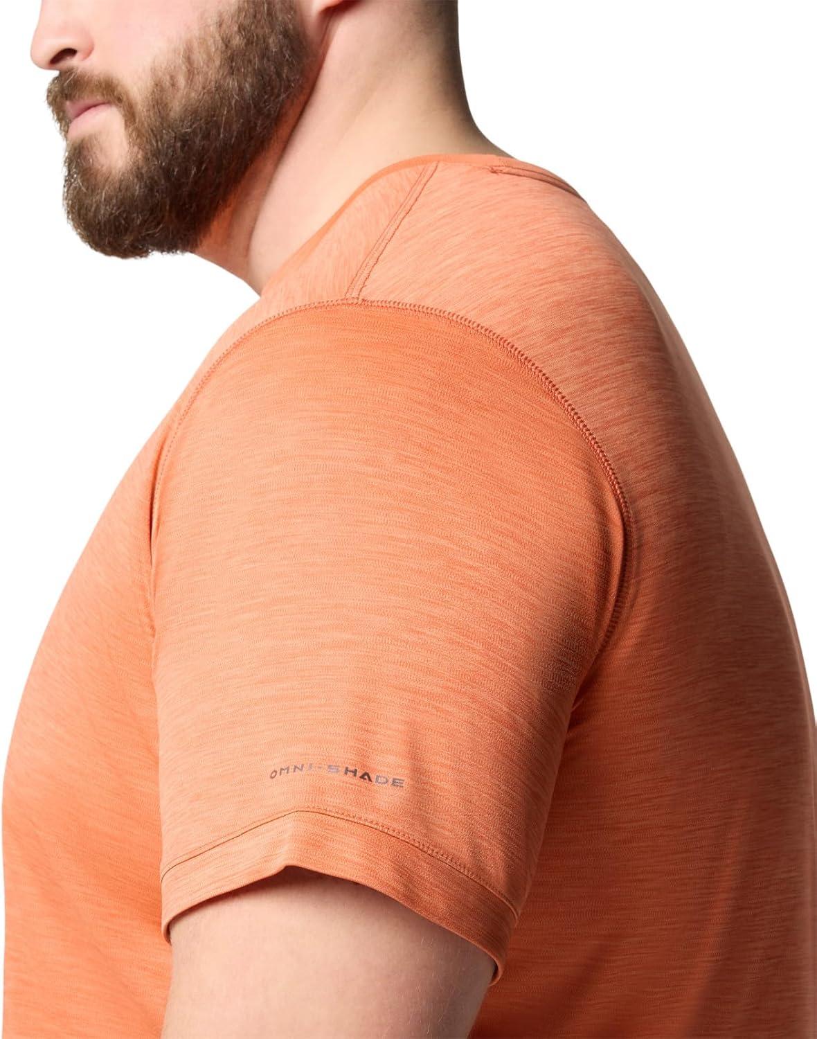 imageColumbia Mens Sage Peak Knit Short Sleeve CrewTuscan Heather