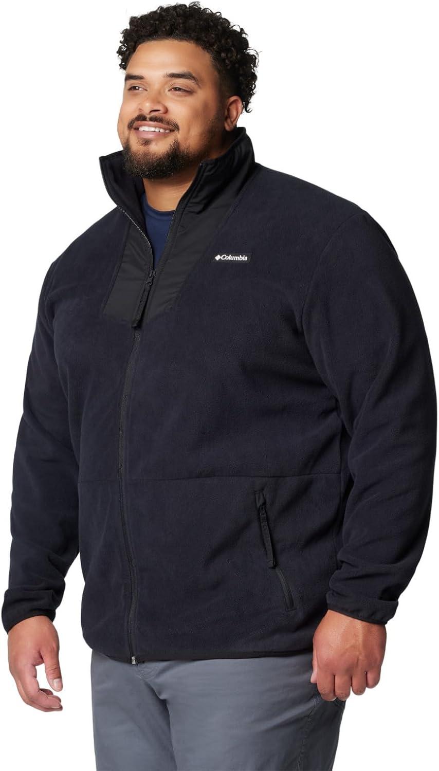 imageColumbia Mens Sequoia Grove Full Zip FleeceBlackBlackAncient Fossil Pulls