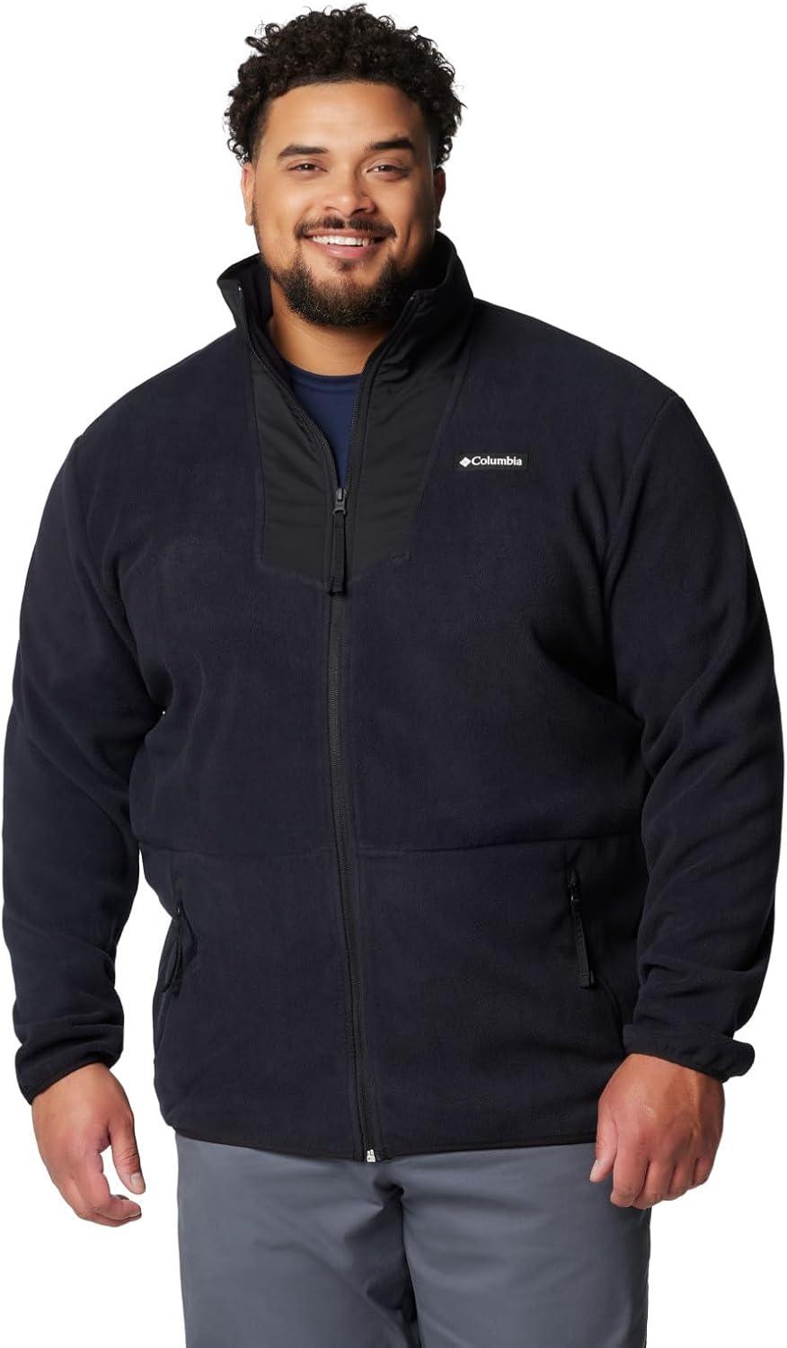 imageColumbia Mens Sequoia Grove Full Zip FleeceBlackBlackAncient Fossil Pulls
