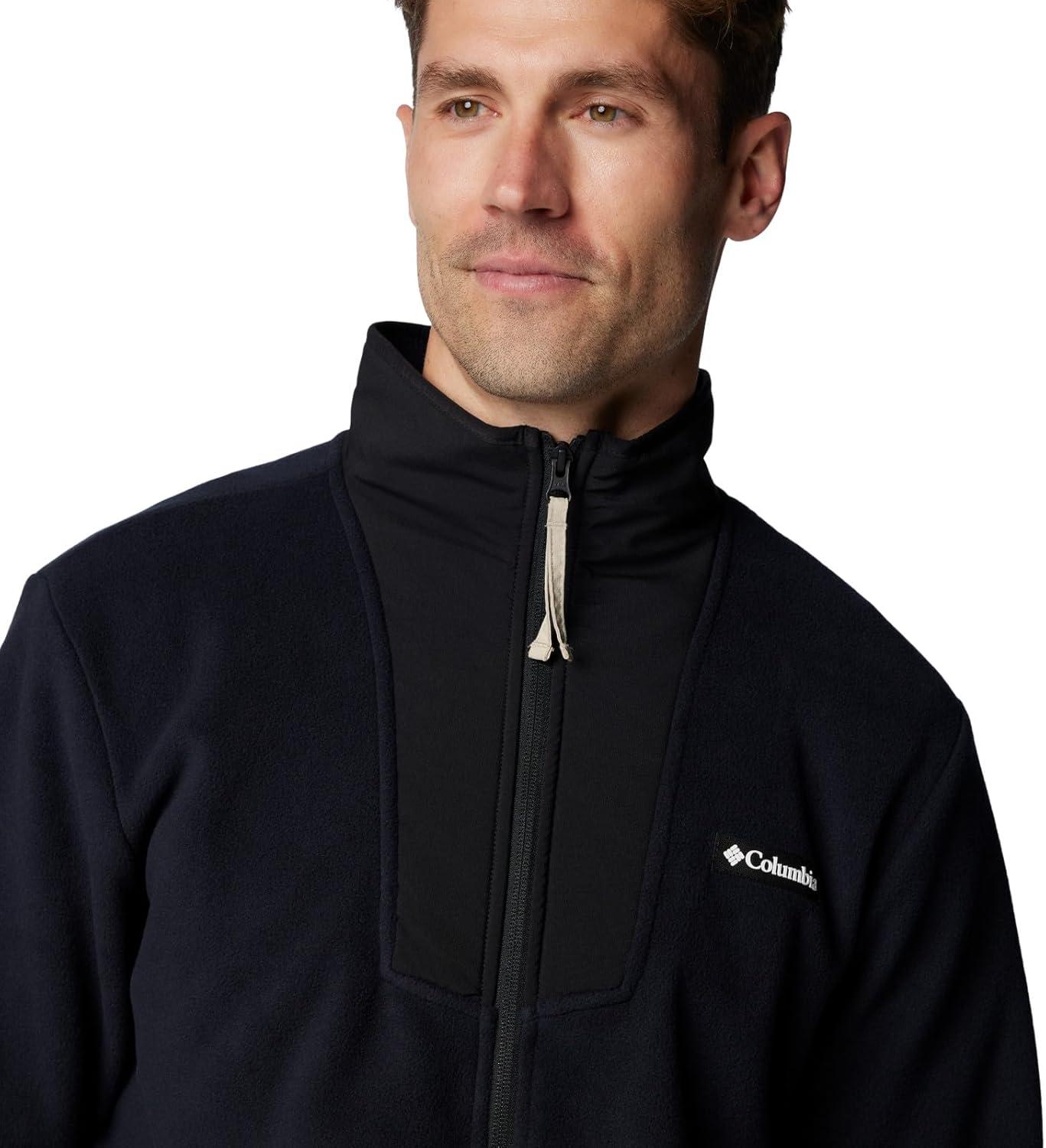 imageColumbia Mens Sequoia Grove Full Zip FleeceBlackBlackAncient Fossil Pulls