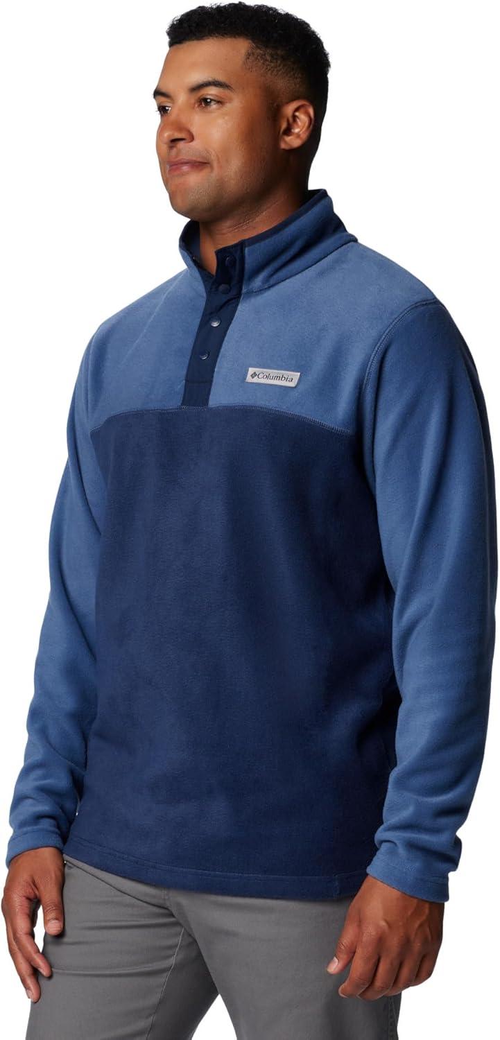 imageColumbia Mens Steens Mountain Half Snap Fleece Jacket Collegiate NavyDark Mountain Medium