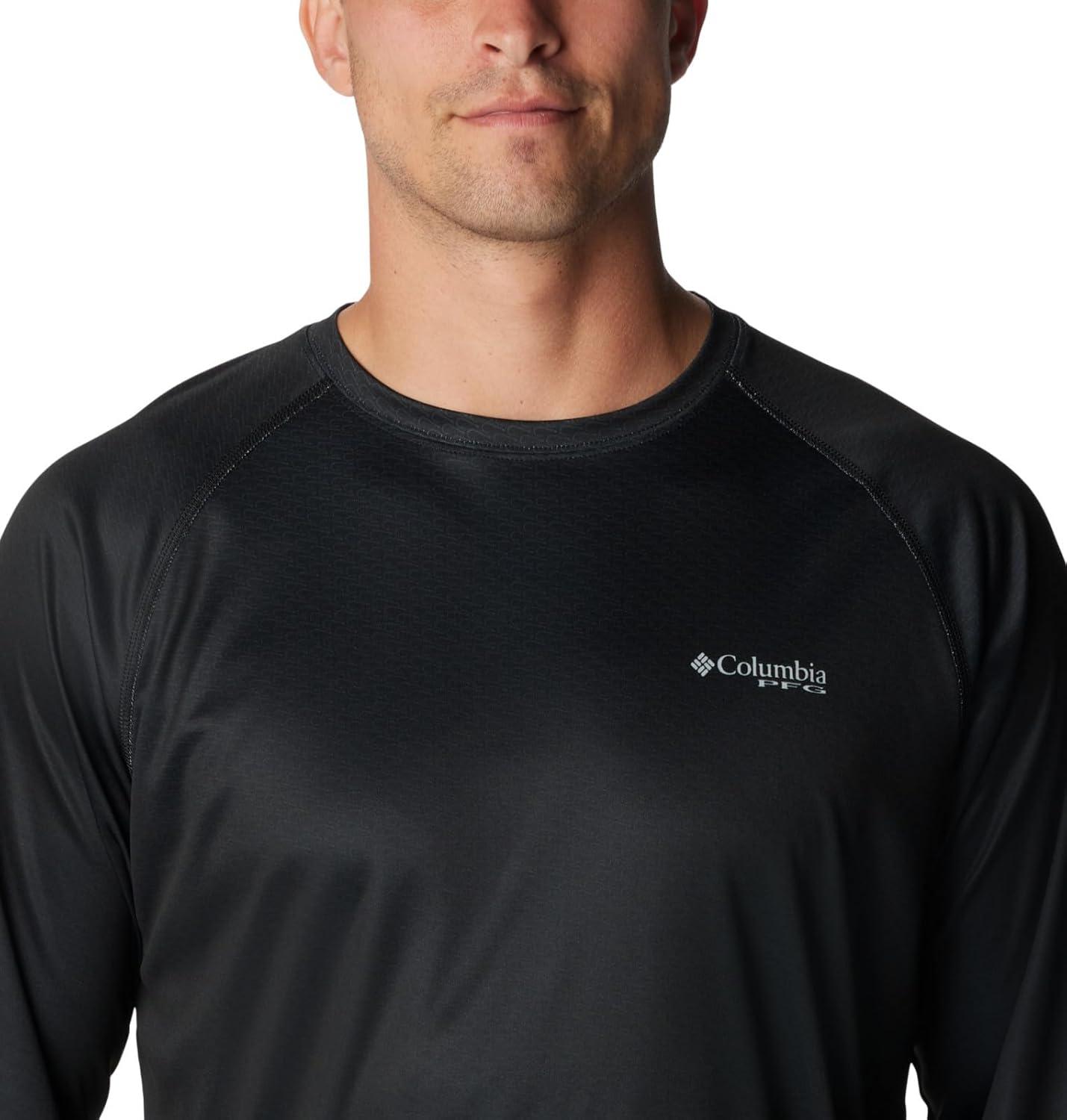 imageColumbia Mens Super Terminal Tackle PFG Super Fade Long SleeveBlackFish Hooks Super Fade