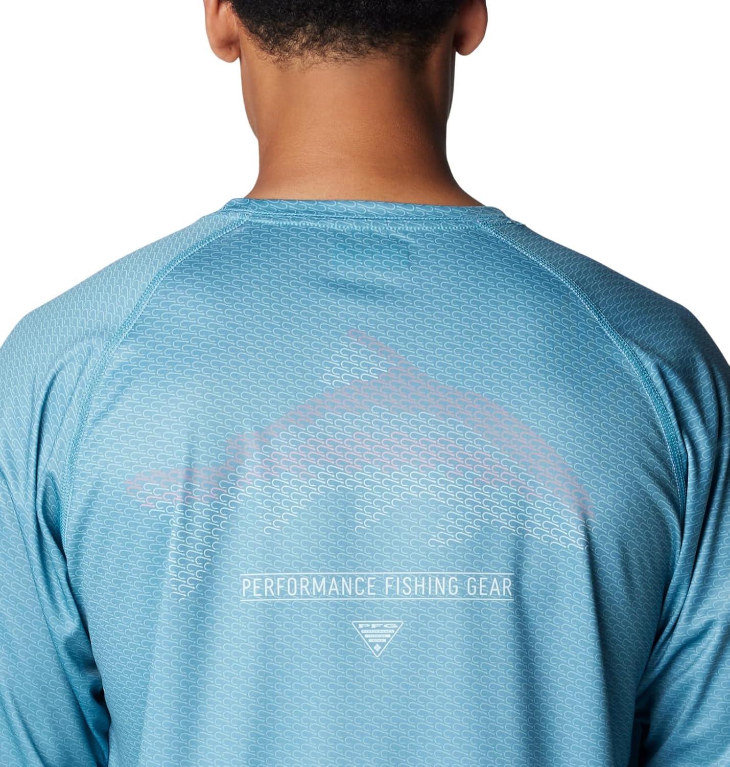 imageColumbia Mens Super Terminal Tackle PFG Super Fade Long SleeveCanyon BlueFish Hooks Super Fade