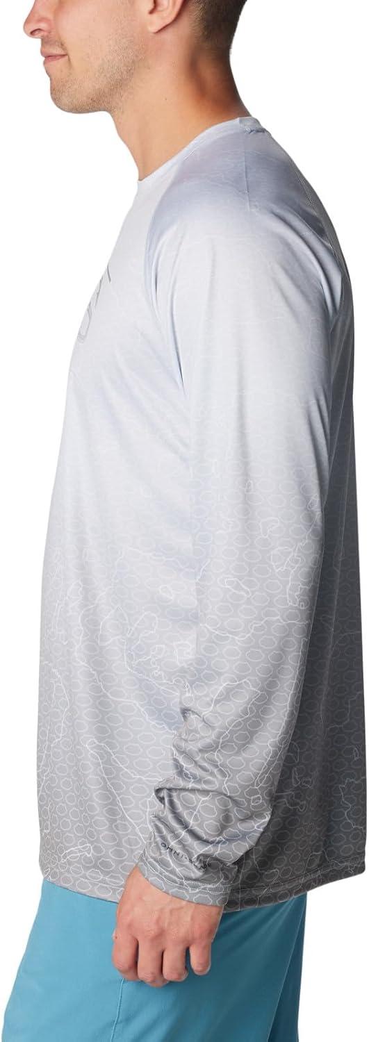 imageColumbia Mens Super Terminal Tackle PFG Super Fade Long SleeveCirrus Grey TechcamoBathymetric Super Fade