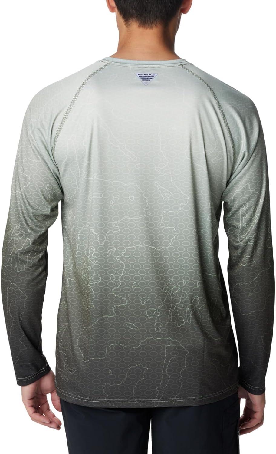 imageColumbia Mens Super Terminal Tackle PFG Super Fade Long SleeveCypress TechcamoBathymetric Super Fade