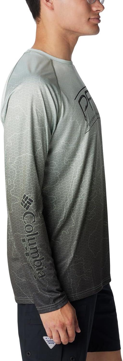imageColumbia Mens Super Terminal Tackle PFG Super Fade Long SleeveCypress TechcamoBathymetric Super Fade