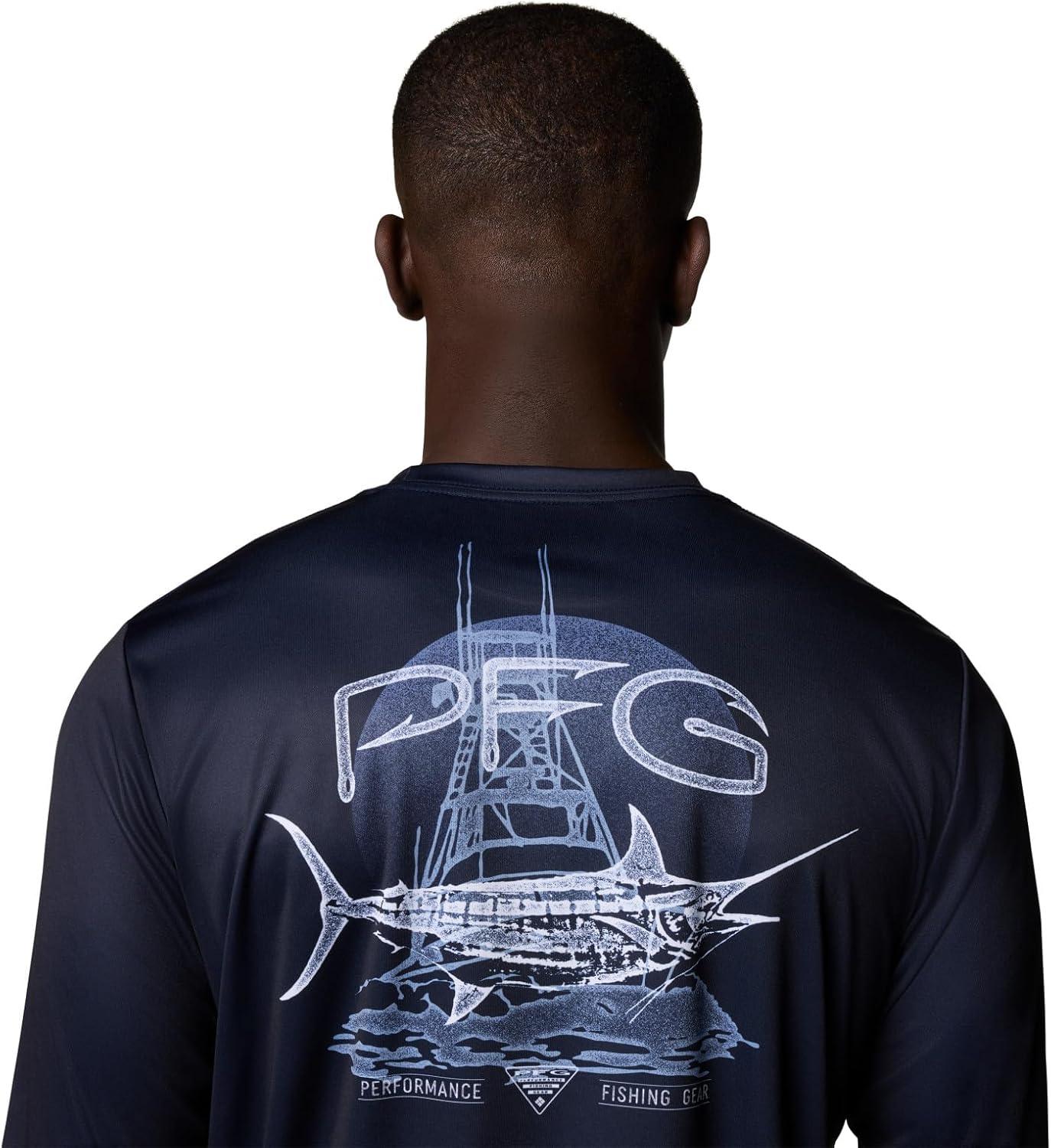 imageColumbia Mens Terminal Tackle PFG Tarpon Rise Long SleeveCollegiate NavyMarlin Rise