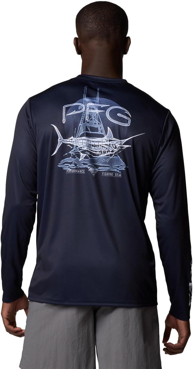 imageColumbia Mens Terminal Tackle PFG Tarpon Rise Long SleeveCollegiate NavyMarlin Rise