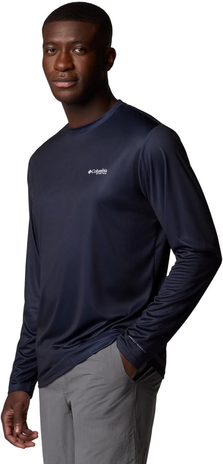 imageColumbia Mens Terminal Tackle PFG Tarpon Rise Long SleeveCollegiate NavyMarlin Rise