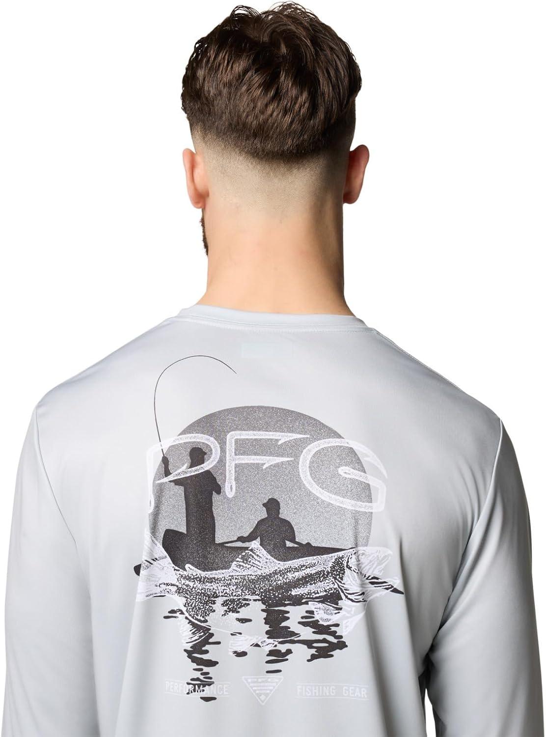 imageColumbia Mens Terminal Tackle PFG Tarpon Rise Long SleeveCool GreyTrout Rise