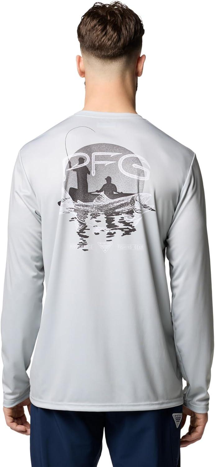 imageColumbia Mens Terminal Tackle PFG Tarpon Rise Long SleeveCool GreyTrout Rise