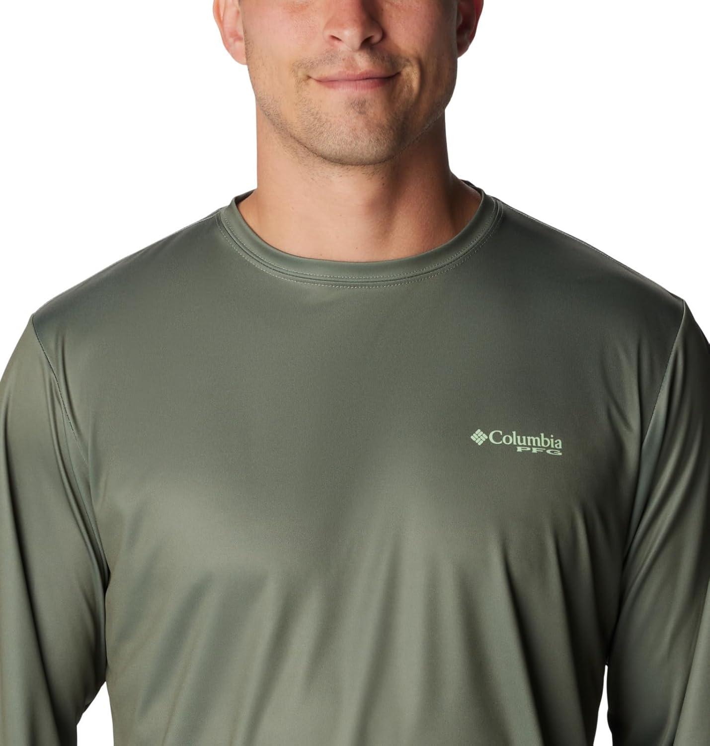 imageColumbia Mens Terminal Tackle PFG Tarpon Rise Long SleeveCypressTrout PrintAnadromous