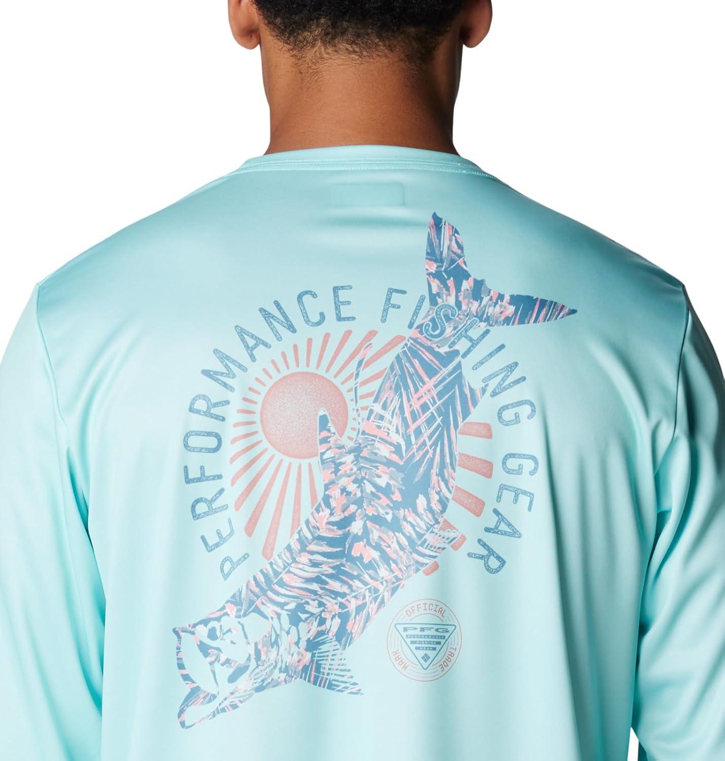 imageColumbia Mens Terminal Tackle PFG Tarpon Rise Long SleeveGulf StreamTarpon PrintSerenoa