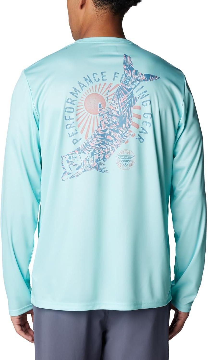imageColumbia Mens Terminal Tackle PFG Tarpon Rise Long SleeveGulf StreamTarpon PrintSerenoa